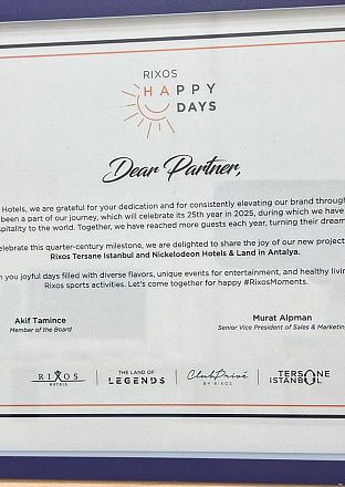 Rixos Happy day Awards